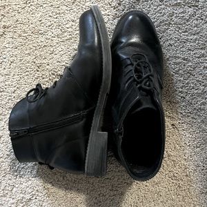 Size 7 black leather booties